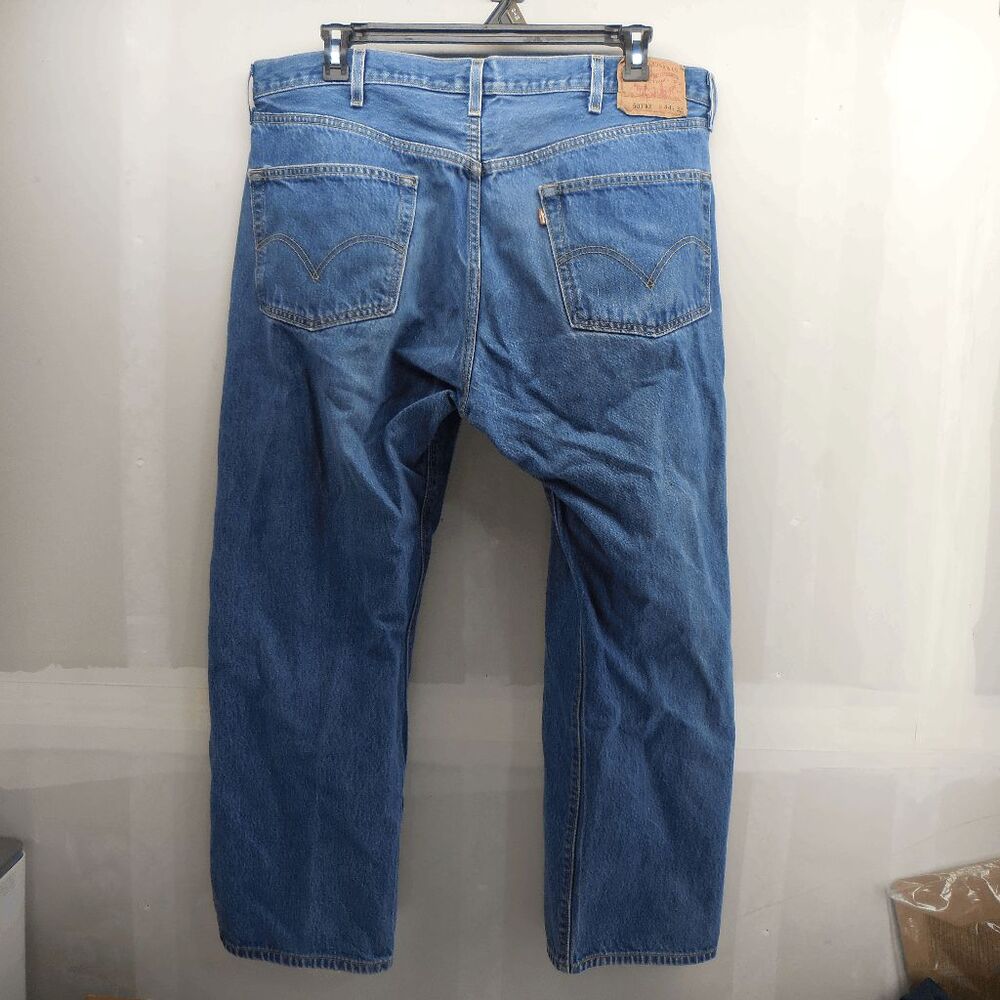 Vintage Levis 501XX Y2K Mens 41x29 Straight Leg Button Fly Classic American Jean - Picture 2 of 9